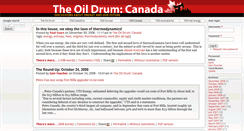 Desktop Screenshot of canada.theoildrum.com